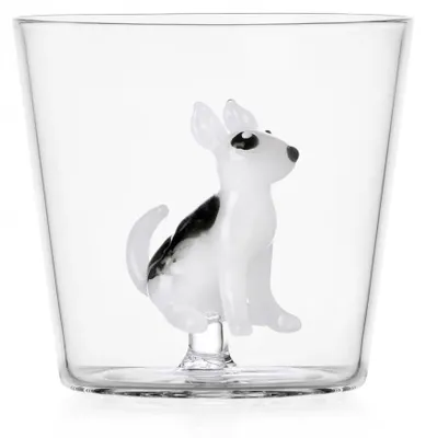 2er-Set Bullterrier-Gläser, 35 cl, Glas