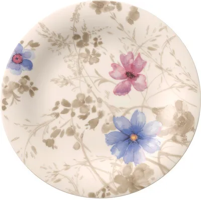 Obrázek produktu pro Villeroy & Boch Mariefleur Gris Basic, Snídaňový talíř, Kulatý, Porcelán, Vícebarevný, 21 cm, 350 g