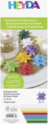 Produktbild von Heyda 204875527 Faltstreifen-Set für Fröbelsterne 1 x 30 cm