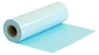 Produktbild von Plottermarie Plotterfolie Premium Flockfolie mit samtiger Oberfläche – Plotterfolie für Textildruck, T-Shirts, Baumwolle, Polyester & Mischgewebe 100 x 50 cm - 310 Ice Blue