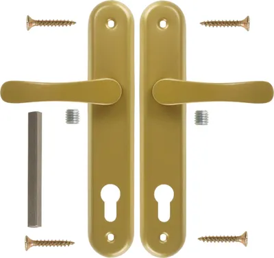 Produktbild von Türgriff Türbeschlag Haustürgriff FEINZ 90 - Gold - Elegantes Design - Hochwertige Materialien - Einfache Montage