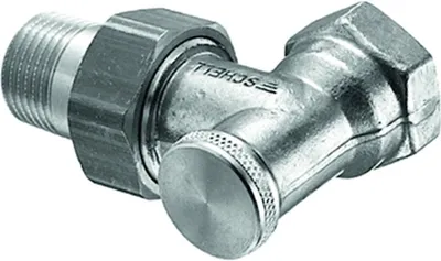 Produktbild von SCHELL Heizkörperverschr., Eckform absperrbar, 10bar, 3/8,mattnickel