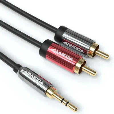 Produktbild von 3,5mm Klinkenstecker - 2x RCA Cinch Stecker Kabel - 10m
