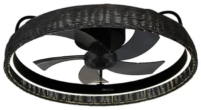 Produktbild von Cecotec 08632, Haushalts-Lamellenlüfter, Schwarz, Zimmerdecke, 10 m², 43 cm, Fernbedienung