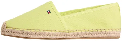 Produktbild von Tommy Hilfiger Damen Espadrilles Flag Canvas mit Logo, Grün (Lime Zing), 39