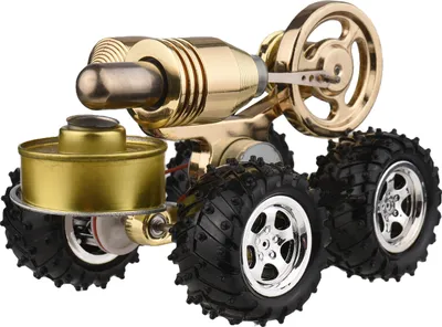 Obrázok produktu pre Stirlingov motor Kit Generátor elektrickej energie Horúci vzduch Auto Motor Model Fyzikálny model generátora so zotrvačníkom Dizajn Veda Experiment DIY Vzdelávanie Hračka