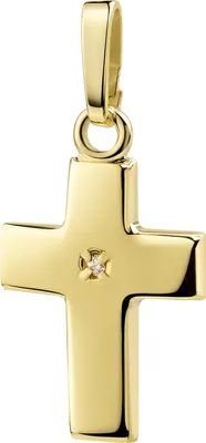 Produktbild von Kleiner Gold Kreuzanhänger 333 / 8k Echtgold Anhänger für Damen
