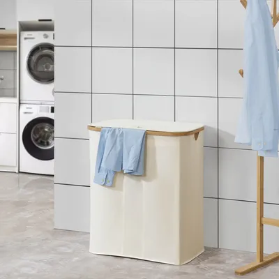Produktbild von Wäschekorb 'Rusko' Wäschebox 140L Beige