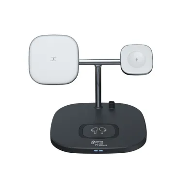 Zdjęcie produktu dla magnetyczna podstawka do adowania bezprzewodowego prio 4 w 1 (15 W)