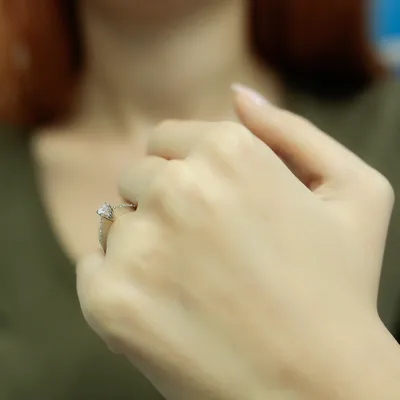 Produktbild von 0,30 Carat Solitär Diamantring  14 Karat Weißgold