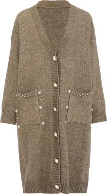 Produktbild von caissa damen strickjacke - taupe melange, M