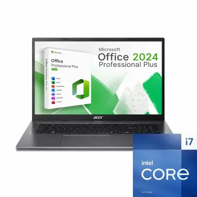 Produktbild von Acer Aspire A17 Laptop - Intel Core i7-13620H - 17,3 Zoll Full HD - 16GB LPDDR5-RAM - 500GB SSD - MS Office 2024 Pro - Windows 11 Professional