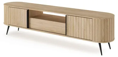 Obrázok produktu pre TV stolík Llovia dub cremona 196 × 51 cm s posuvnými dvierkami a zásuvkou