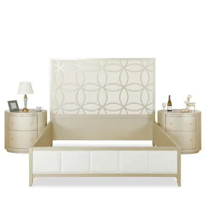 Produktbild von Luxus Bett Holz Betten 180x200cm Klassisch Schlafzimmer Italienische Möbel Neu