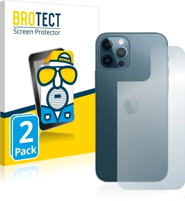 Produktbild von 2x BROTECT Schutzfolie für Apple iPhone 12 Pro (Rückseite) Displayschutz Displayschutzfolie Folie Matt Entspiegelungsfolie