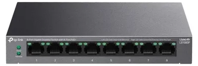 Produktbild von 8-Port-Gigabit-Desktop-Switch, 8 PoE+-Ports, lüfterlos, Metallgehäuse