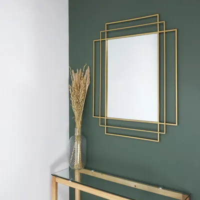 Image de Miroir - HOME DECO FACTORY - Art Deco - Doré