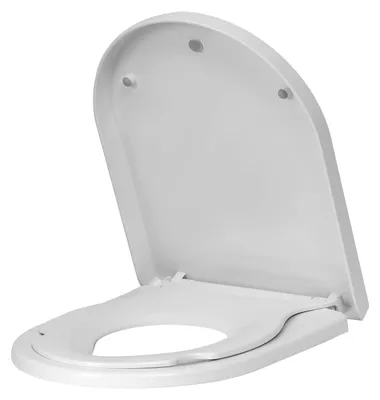 Produktbild von WC-Sitz mit Kindersitz und Absenkautomatik für D-Form | Weiß