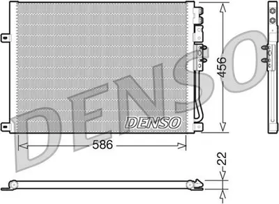 Produktbild von DENSO DCN06009 Kondensator Klimaanlage Klimakondensator für JEEP GRAND CHEROKEE III (WH, WK)