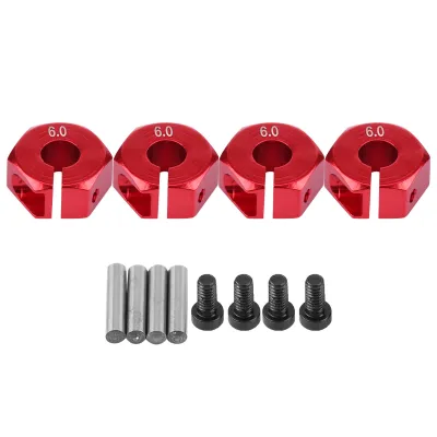 Image de 12mm Adaptateur universel de roue hexagonale, pour HSP 1/10 RC Auto, 6mm, Rouge