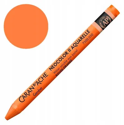 Produktbild von Caran d'Ache Neocolor II Aquarelle Wachspastellkreide wasserlöslich Feuerrot