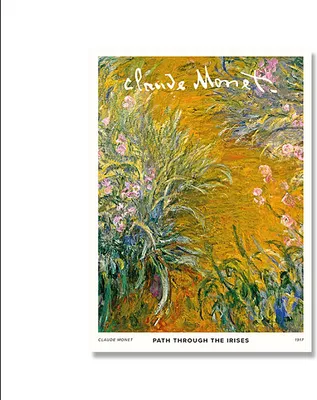 Produktbild von TPFLiving Kunstdruck LW-1710 (OHNE RAHMEN) Poster - Leinwand - Wandbild - Hochauflösender Giclée-Druck, langlebig und hochwertig - Claude Monet - Wasserlilien, Seerosen -  - Größe: 40x60cm