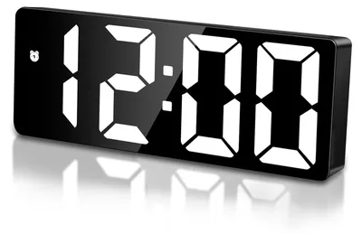 Produktbild von Sarsumir Wecker Digital Uhr, LED Digitaler Wecker mit Zeit Datum Temperatur Schlummerfunktion Helligkeit Einstellbar wecker Kinder für Zuhause Schlafzimmer Büro, Weiß Licht