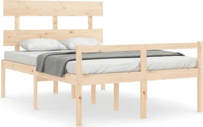 Produktbild von vidaXL Seniorenbett mit Kopfteil 120x200 cm Massivholz
