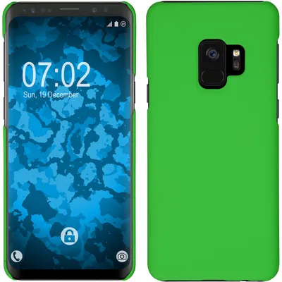 Produktbild von PhoneNatic Case kompatibel mit Samsung Galaxy S9 - Hülle grün gummiert Hard-case Cover