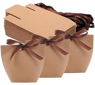 Produktbild von Set mit 50 Kraftpapier-Geschenkboxen
