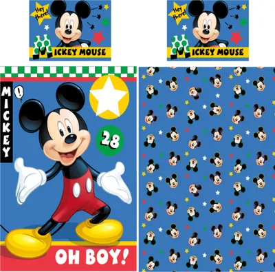 Produktbild von Disney Mickey Mouse Baby / Kleinkind Oh Boy Bettwäsche Linon / Renforcé