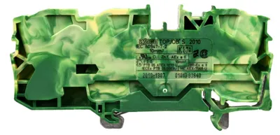 Imagen del producto de WAGO 2010-1307, borne de conexión para conductor de protección de 3 conductores, 10 mm²