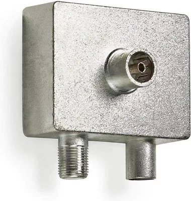 Produktbild von Kabelmodem- und Fernsehkabel-Dualband-Signalverteiler für Internet und TV - Kabelbreitband- und Fernsehsignal-Splitter für Kabel-TV-Anlagen.
