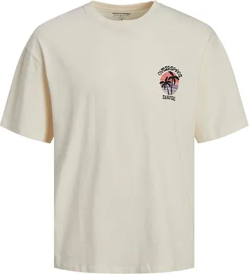 Produktbild von Jack & Jones Cyberspace Plus Size Kurzarm-t-shirt Beige 6XL Mann Beige 6XL