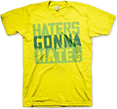 Image de T-Shirt "Haters Gonna Hate" - XX-Large - Jaune