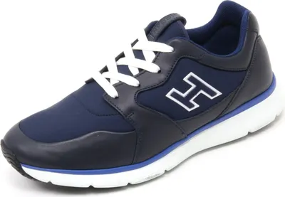 Produktbild von B7132 sneaker uomo HOGAN TRADITIONAL 20.15 scarpa H flock blu shoe man