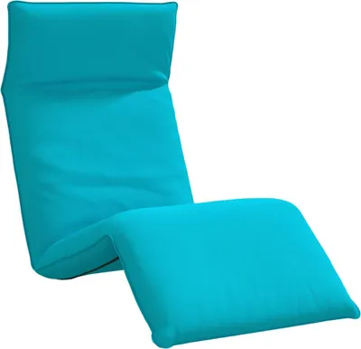 Image de vidaXL Chaise longue pliable Turquoise 175x54x8,5 cm Tissu Oxford