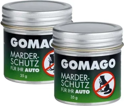 Produktbild von GOMAGO Marderschutz für Ihr Auto 2er Set Zuverlässig einfache Mardervergrämung durch Duftstoff Alternative zu Marderschreck, Marderspray, Ultraschall