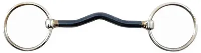 Image de Mors Premier Equine Sweet Iron à anneaux mobiles et boucle Mullen, argenté, 14 cm