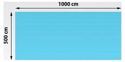 Produktbild von Poolabdeckung Wärmeplane Solarabdeckung, Stärke: 400 µm - rechteckig 10x5 m blau