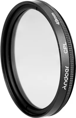 Obrázok produktu pre 49 mm digitálny tenký CPL kruhový polarizačný filter zo skla pre objektívy digitálnych zrkadloviek Canon, Nikon a Sony