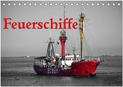 Produktbild von Feuerschiffe (Tischkalender 2026 DIN A5 quer), CALVENDO Monatskalender