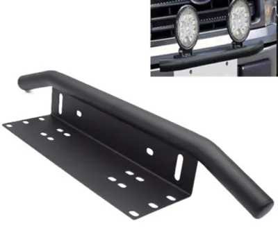 Obrázek produktu pro Držák přední poznávací značky pro automobily, černý, univerzální pro mřížku chladiče, držák pro LED světlomety do automobilů