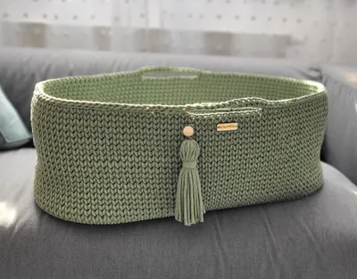 Obrázek produktu pro Mojžíšův koš BOHO Handmade - pistácie