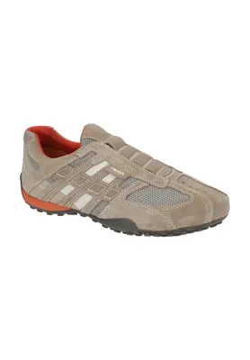 Zdjęcie produktu dla Geox SNAKE buty męskie - sportowe buty wsuwane - buty rekreacyjne beżowe NOWOŚĆ