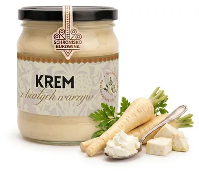Produktbild von Weiße Pflanzencreme 400ml - Schronisko Bukowina