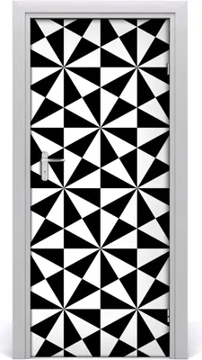 Produktbild von Tulup Türaufkleber 85x205 cm Dekorative Aufkleber Selbstklebend Wasserdichte Tapete Abnehmbar Schlafzimmer Wohnzimmer Wohnkultur - geometrischer Hintergrund