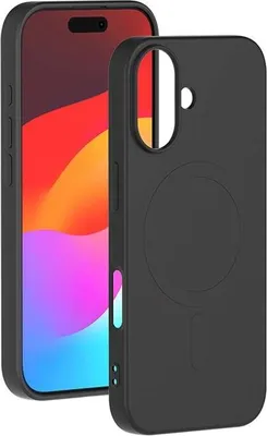 Zdjęcie produktu dla Etui MagSafe iPhone 17, Silikonowe, Czarne, Ochronne, Kompatybilne z MagSafe
