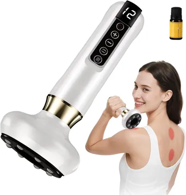 Produktbild von 2 in 1 Gua Sha Schröpfgerät mit Heizfunktion,12-STUFIGE SAUGKRAFT