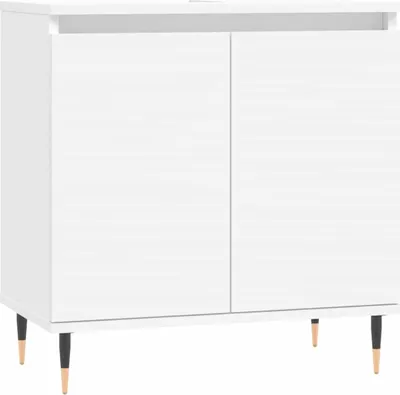 Obrázek produktu pro vidaXL Koupelnová skříňka bílá 58x33x60 cm Dřevěný materiál